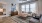 a living room with a large window