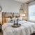 a bedroom with a large bed
